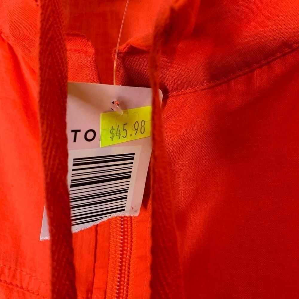 Torrid Cropped Anorak Jacket in Sunset Red Size 1X - Picture 4 of 13